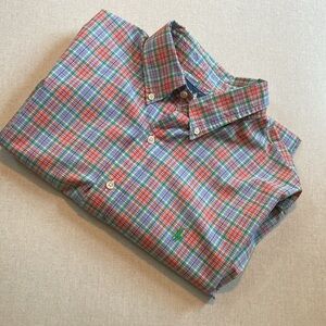 Ralph Lauren Men’s XL, custom fit. Blue, red, green plaid.